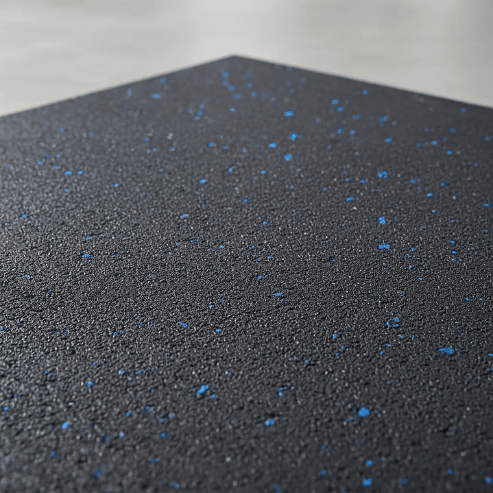 Piso Caucho Gimnasio Alto Trafico 100x100cmx15mm - Blanco 6