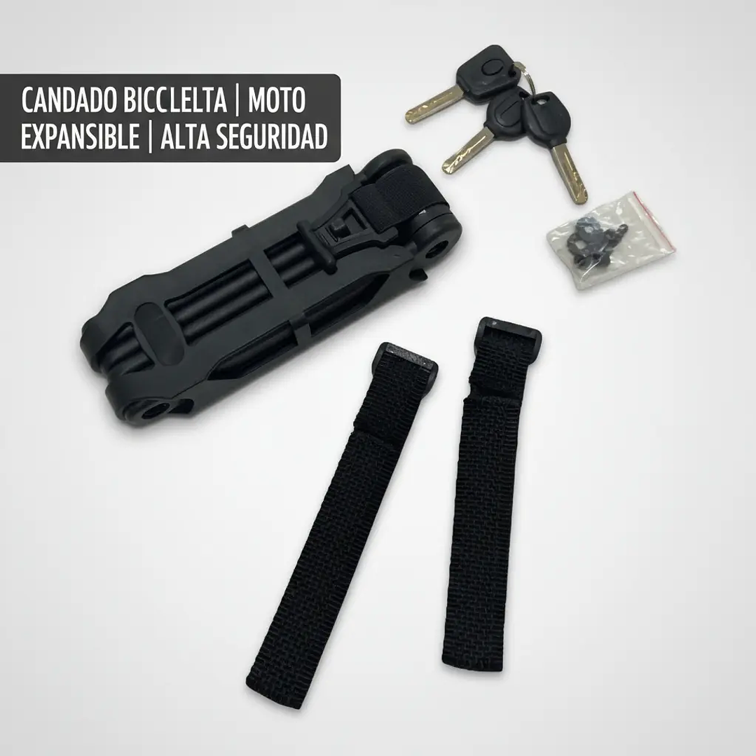 Candado Bicicleta | Moto Expansible | Alta Seguridad 3