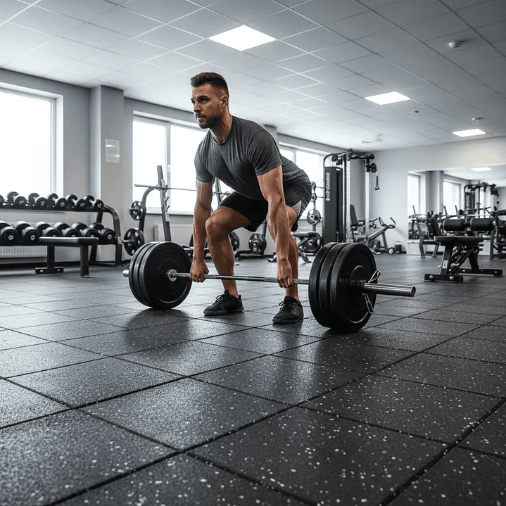 Piso Caucho Gimnasio 50x50cm X Grosor 2cm 1