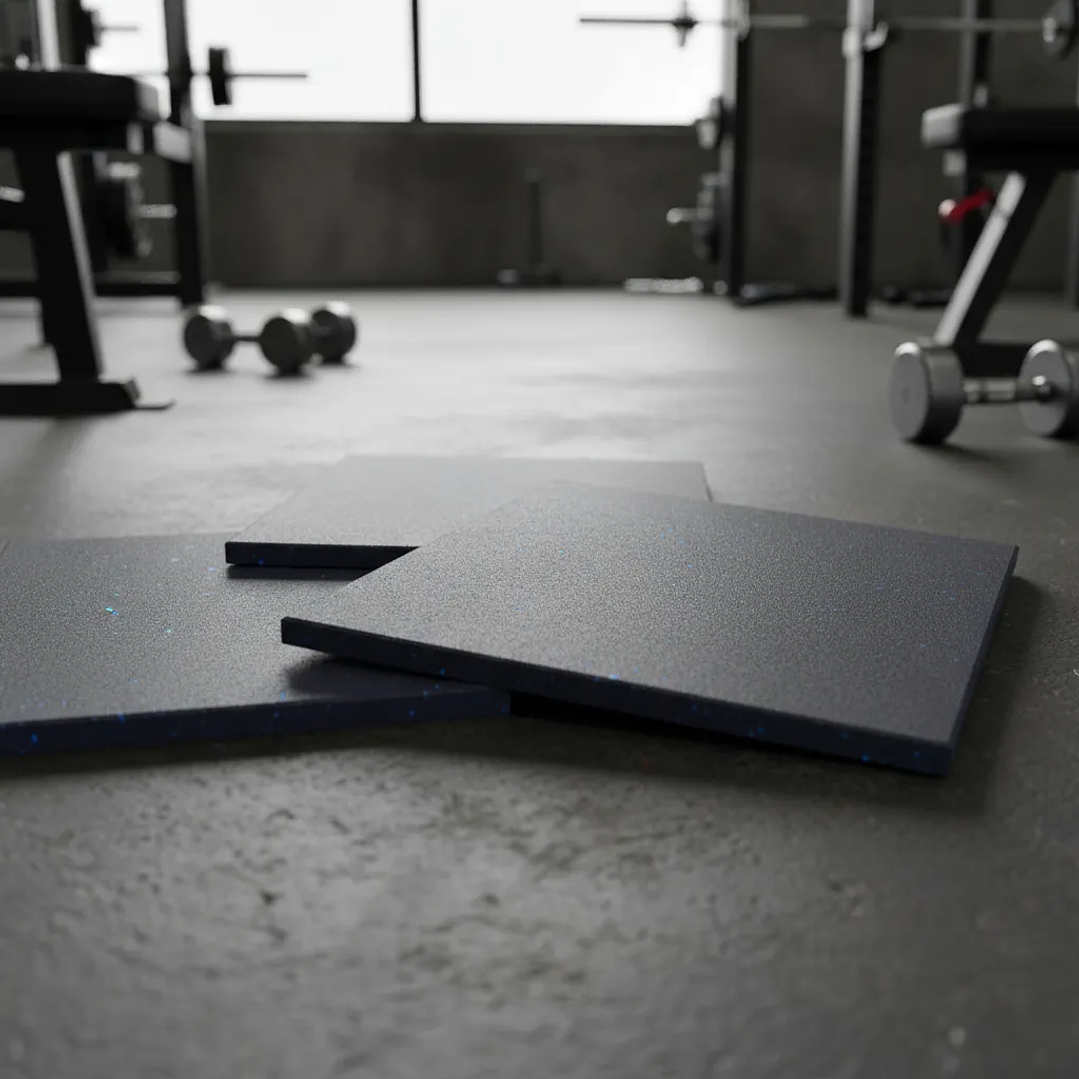 Piso Caucho Gimnasio 50x50cm X Grosor 2cm 7