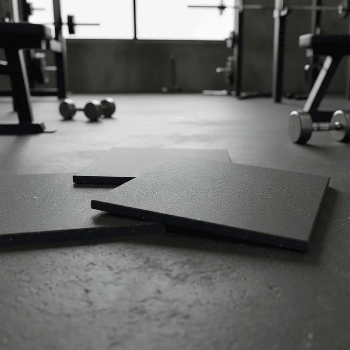 Piso Caucho Gimnasio 50x50cm X Grosor 2cm 7