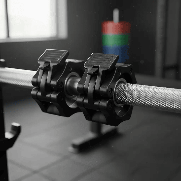 Par De Collarines Barra Olimpica 50mm Pesas Crossfit 1