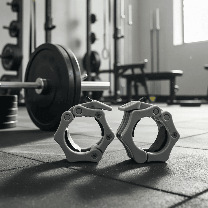 Par De Collarines Barra Olimpica 50mm Pesas Crossfit 9