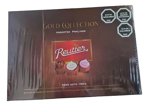 Bombones Rellenos Reutter Chocolate Leche Y Frutilla Caja 150g 15u