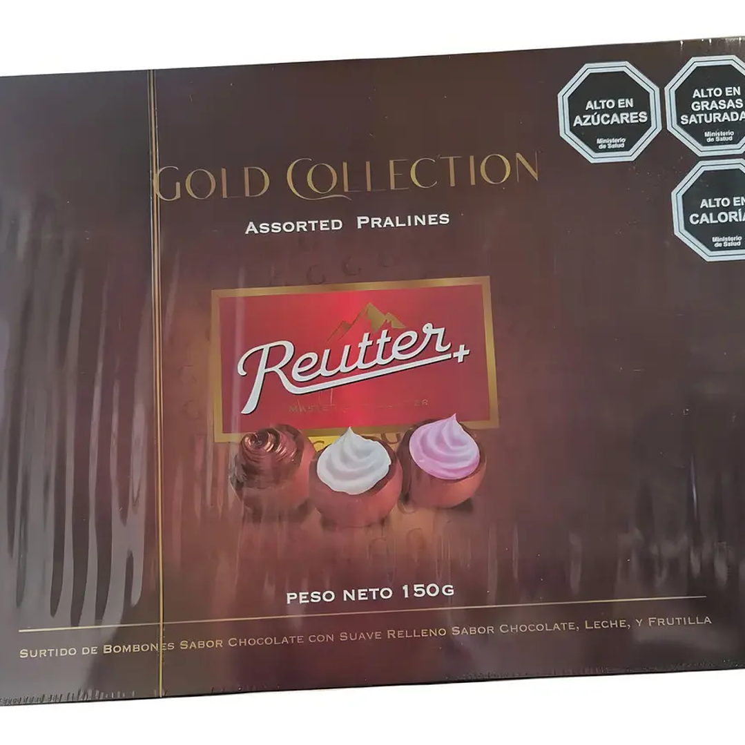 Bombones Rellenos Reutter Chocolate Leche Y Frutilla Caja 150g 15u 1