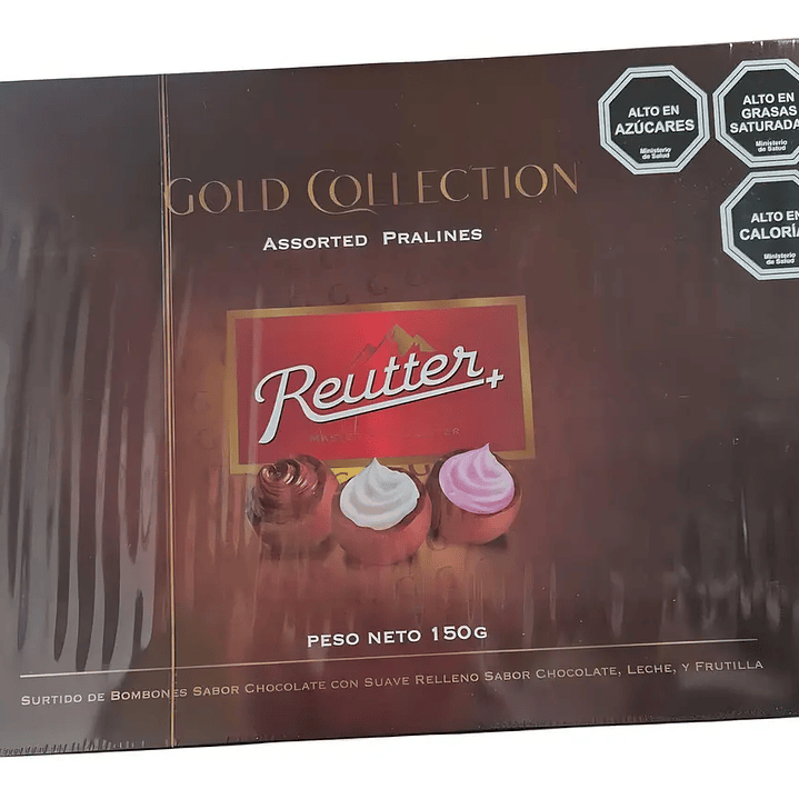 Bombones Rellenos Reutter Chocolate Leche Y Frutilla Caja 150g 15u 1