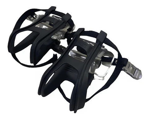 Pedales Bicicleta Mtb Ruta Aluminio Con Puntillas Y Correa