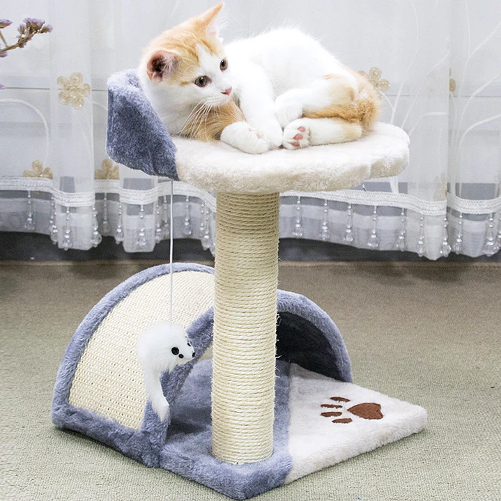 Torre Rascador Gatos con Juguetes y Plataformas 3