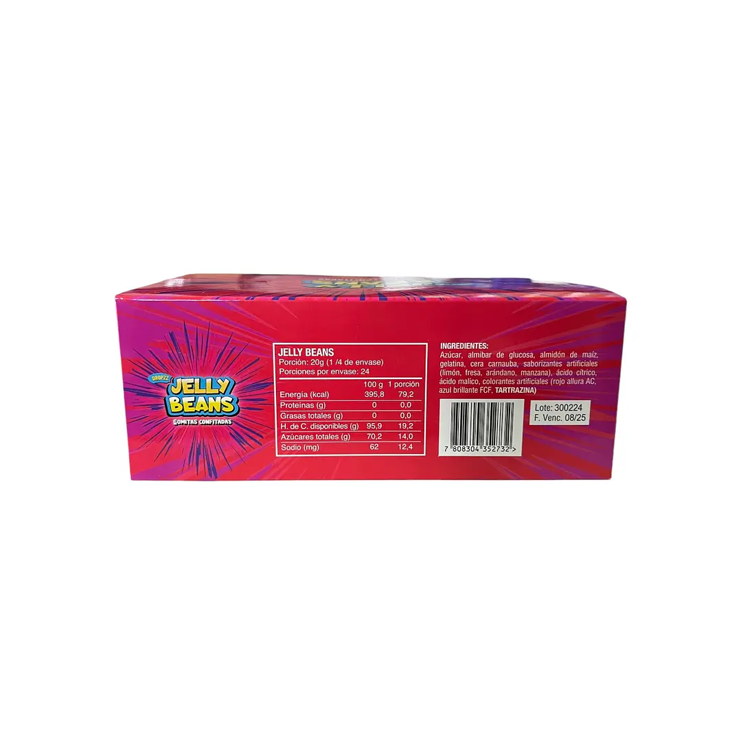 Display 6 Frascos Gomitas Confitadas Surtidas Jelly Beans 5