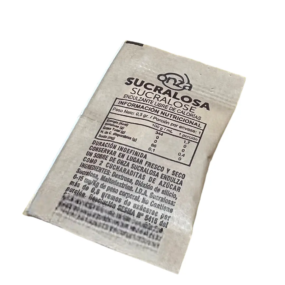 Sachet Sucralosa | Endulzante 0,5g 1000 Un 3