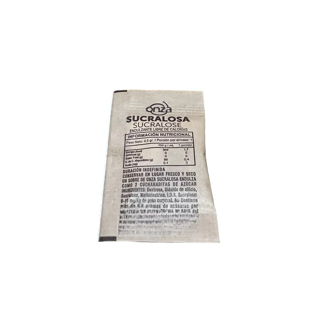 Sachet Sucralosa | Endulzante 0,5g 1000 Un 4