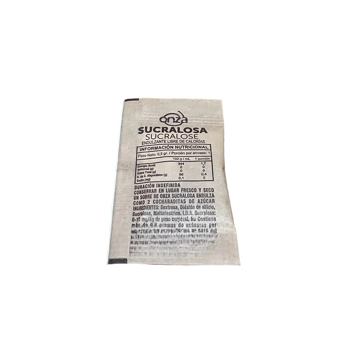 Sachet Sucralosa | Endulzante 0,5g 1000 Un 4