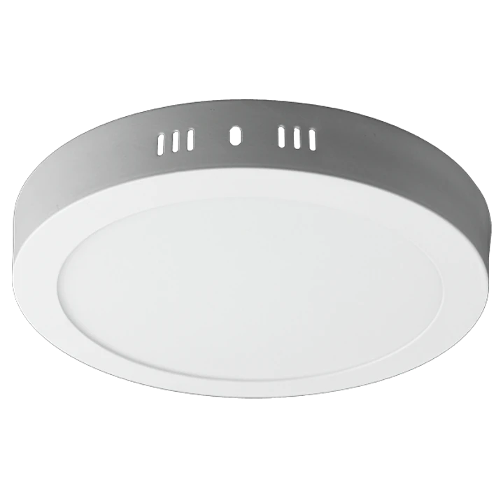 Panel LED redondo sobrepuesto de 18W, luz día 6500K 1