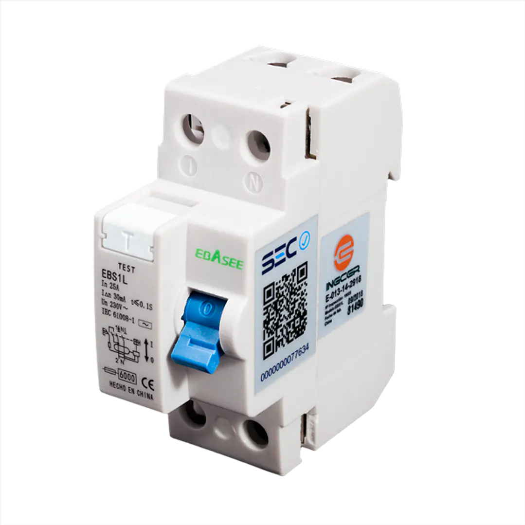 Certificado Diferencial Modular EBA.DIF.CERT.MOD.EBS1L 2x25A/30mA 1
