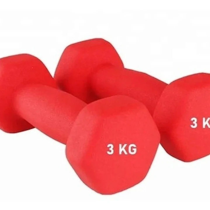 Mancuerna Hexagonal Neopreno Anditeslizante 3kg 6