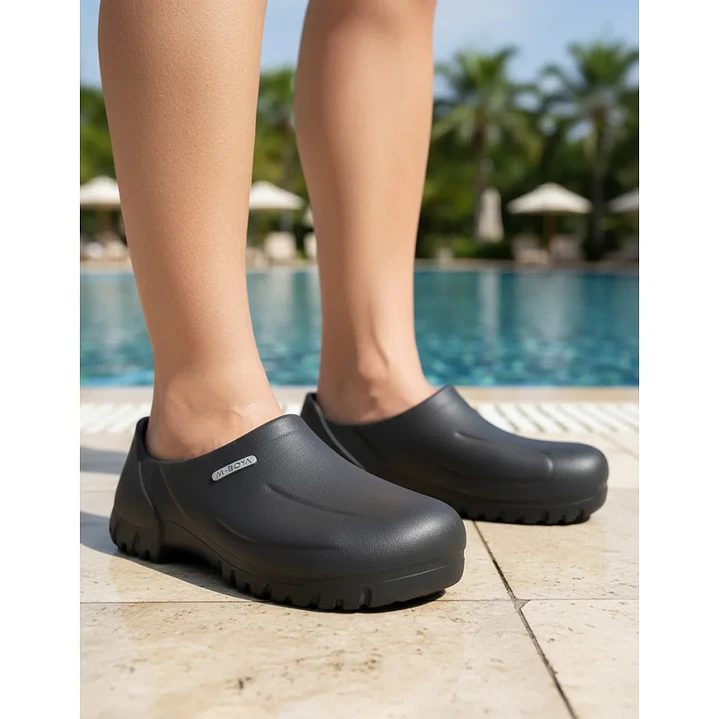 Zapato Zueco Antideslizante Cocina De Seguridad Punta Acero 9