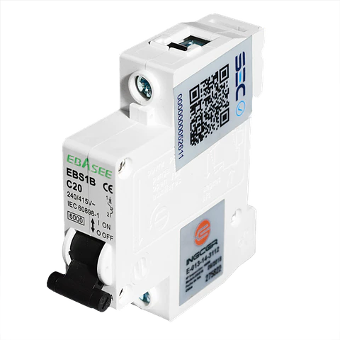 Interruptor automático monofásico C de 20A 6KA