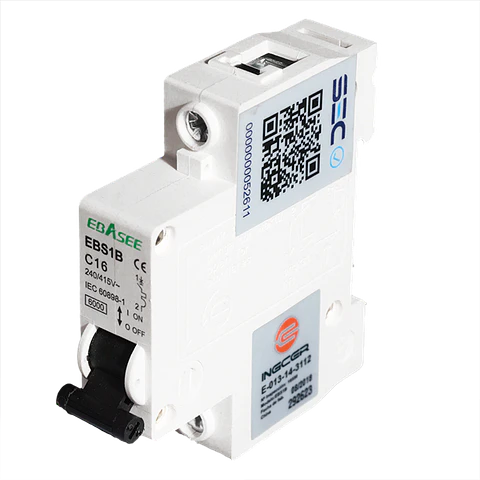 Interruptor automático monofásico C de 16A 6KA