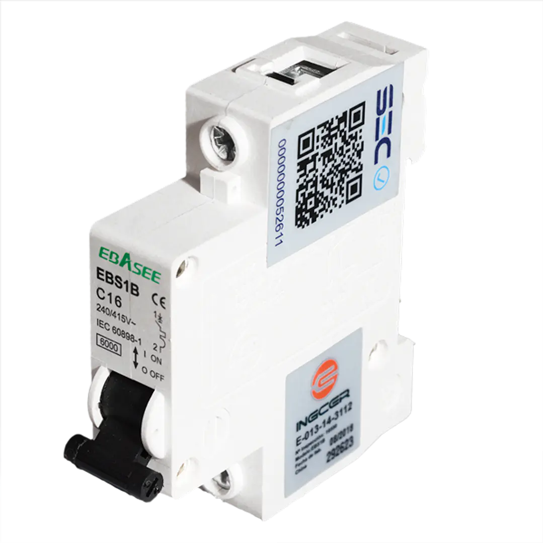 Interruptor automático monofásico C de 16A 6KA 1