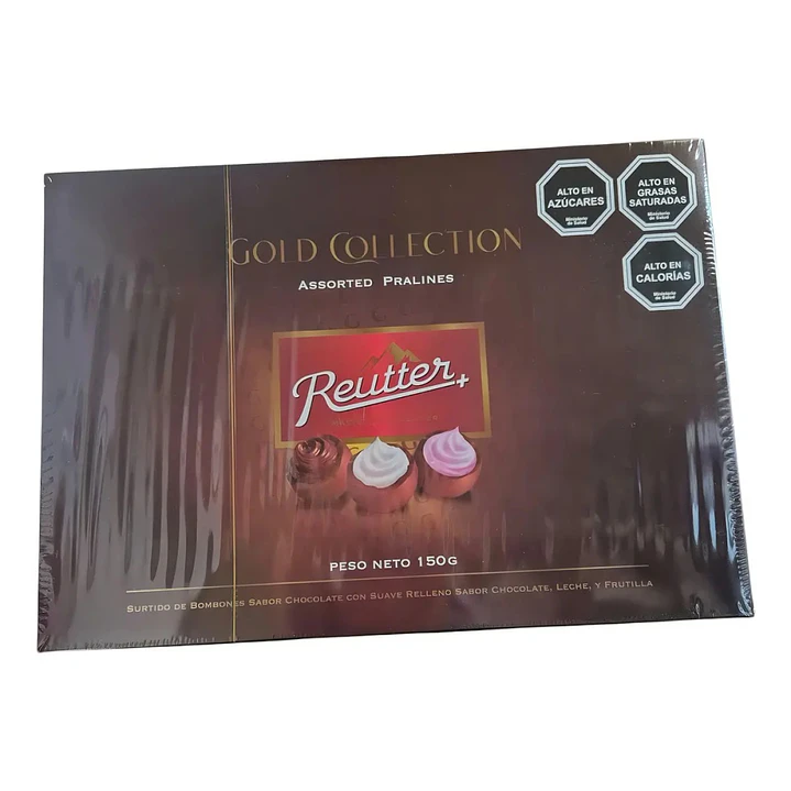 Bombones Rellenos Reutter Chocolate Leche Y Frutilla Caja 150g 15u 1