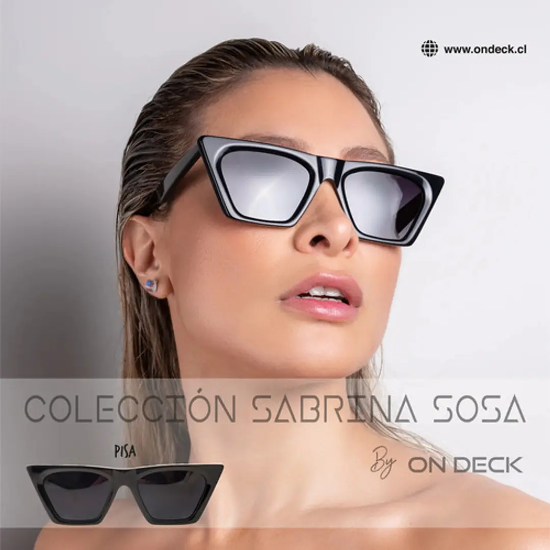 Lentes Anteojos De Sol Ondeck Pisa By Sabrina Sosa Pisa Negro 4