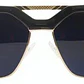Lentes Anteojos De Sol Ondeck Portofino By Sabrina Sosa Porto Fino Negro Dorado - Miniatura 2
