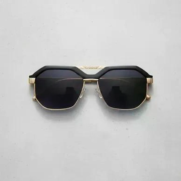 Lentes Anteojos De Sol Ondeck Portofino By Sabrina Sosa Porto Fino Negro Dorado 8