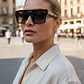Lentes Anteojos De Sol Ondeck Milan By Sabrina Sosa Milán Negro - Miniatura 1