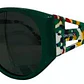 Lentes Anteojos De Sol Ondeck 2501 Premium 2501 Verde Oscuro Negro Verde Musgo - Miniatura 2