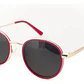 Lentes Anteojos De Sol Ondeck Napoles By Sabrina Sosa Napoles Rojo Negro Dorado - Miniatura 1