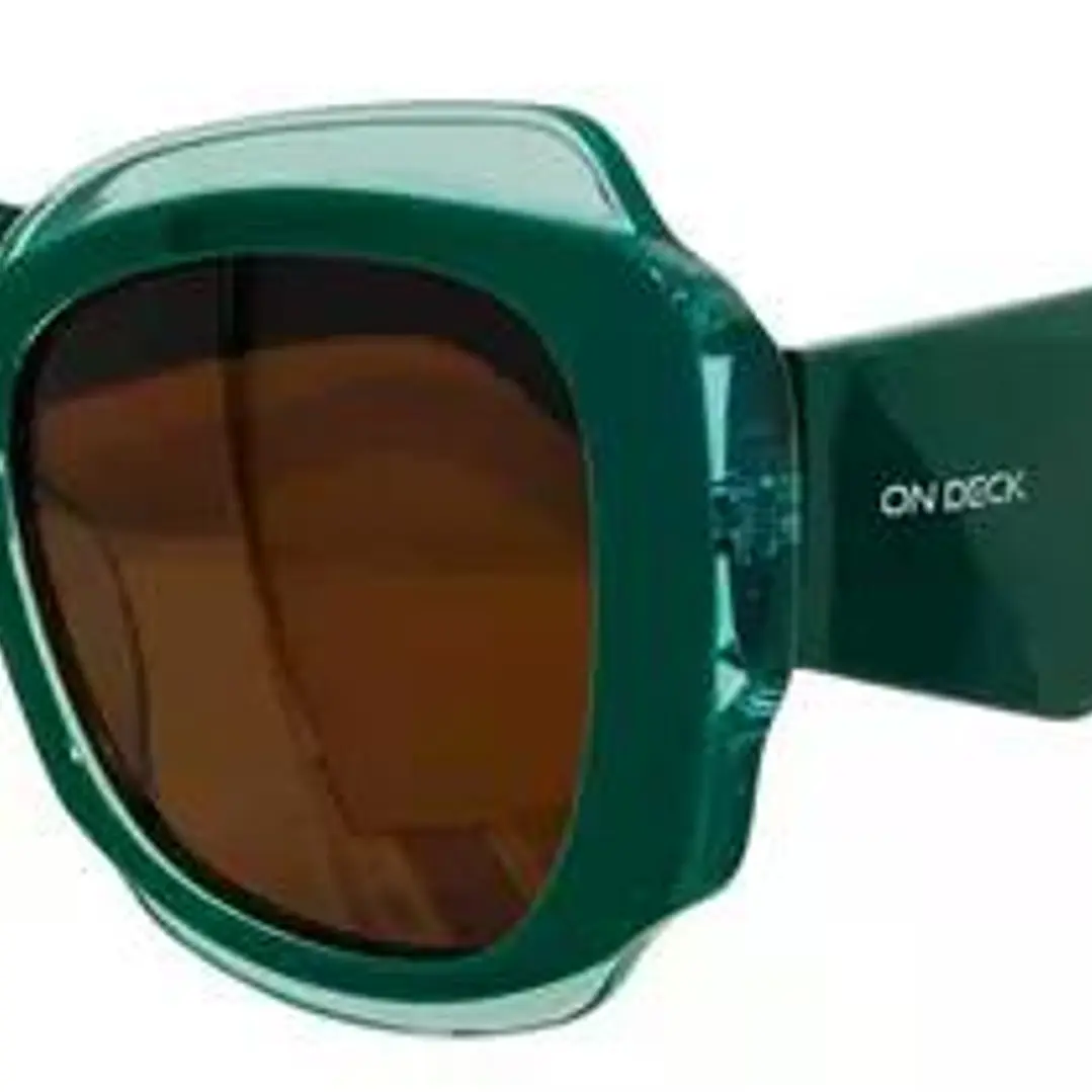 Lentes Anteojos De Sol Ondeck 2500 Premium Green Verde Oscuro Marrón Claro 1