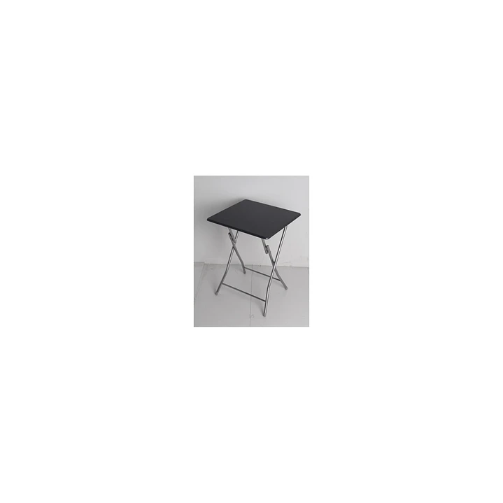 Mesa Plegable Portátil Cuadrada 60x60 Multiuso Negra 1