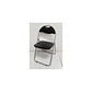 Silla Plegable Acolchada Metal Con Respaldo Negra - Miniatura 2