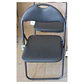 Silla Plegable Acolchada Metal Con Respaldo Negra - Miniatura 1