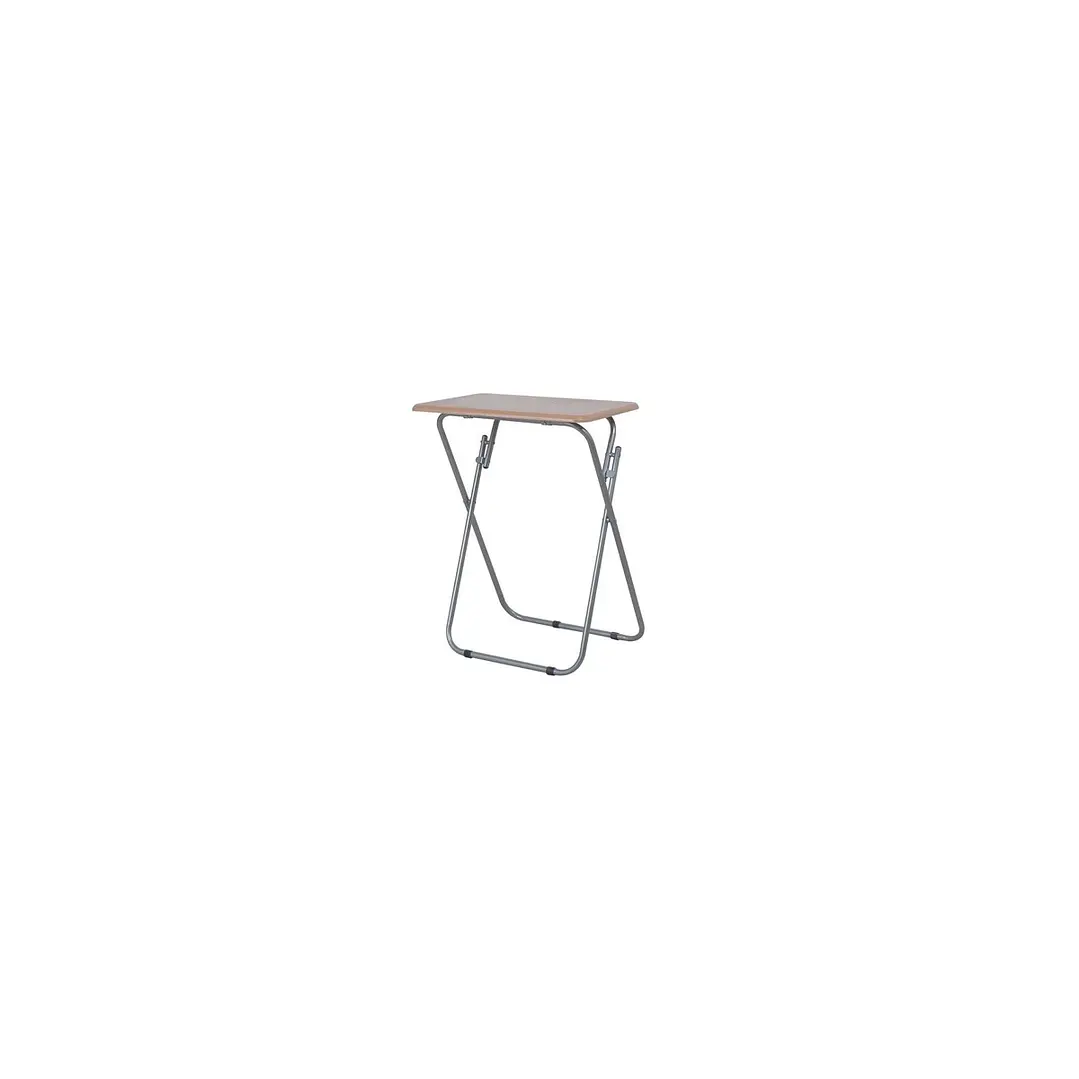 Mesa Plegable Portátil Auxiliar Multiuso Café Claro 1
