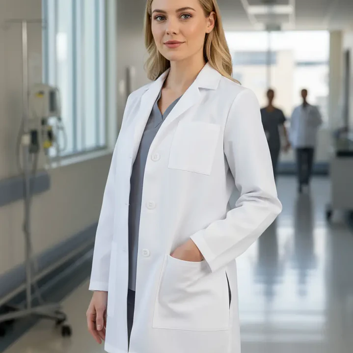 Delantal Clínico O Médico Corto Mujer 2