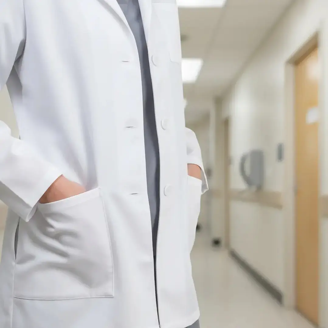 Delantal Clínico O Médico Corto Mujer 4