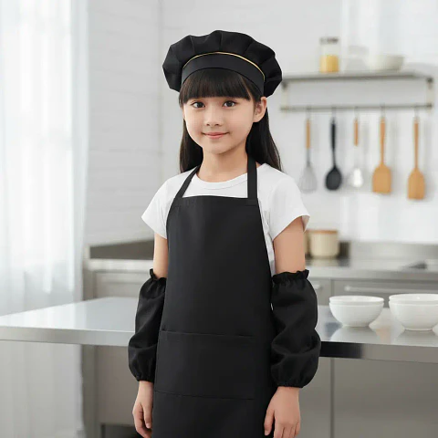 Set Delantal | Gorro | Mangas Disfraz Infantil Chef Cocina