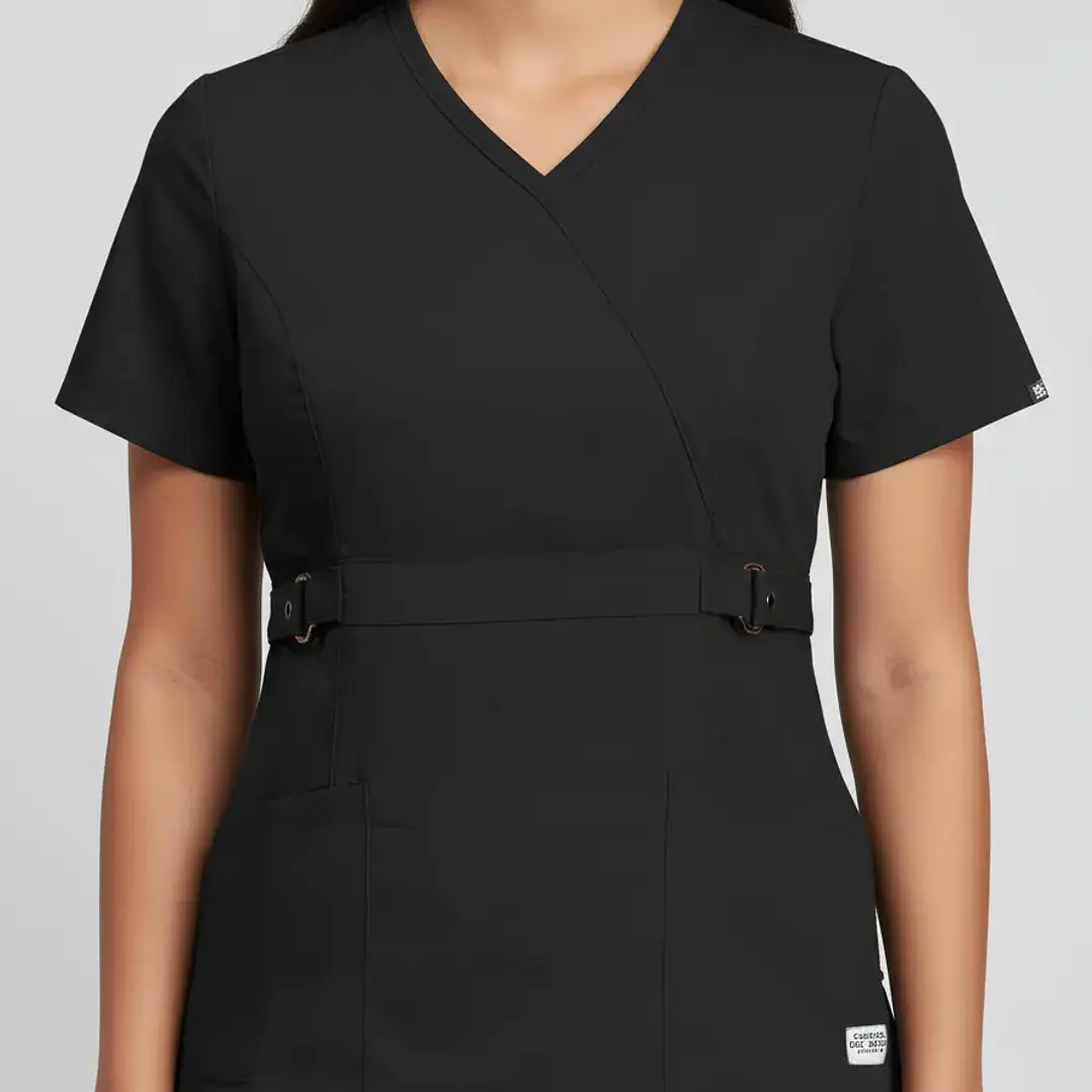 Conjunto Polera Y Pantalón Clinico Negro 3