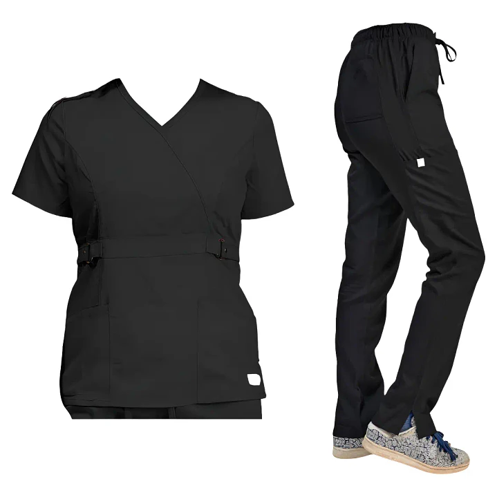 Conjunto Polera Y Pantalón Clinico Negro 5