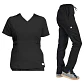 Conjunto Polera Y Pantalón Clinico Negro - Miniatura 5