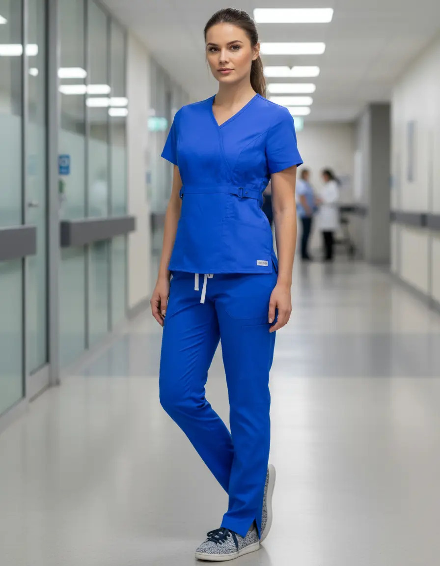 Conjunto Polera Y Pantalón Clinico Azul Real | Royal Blue