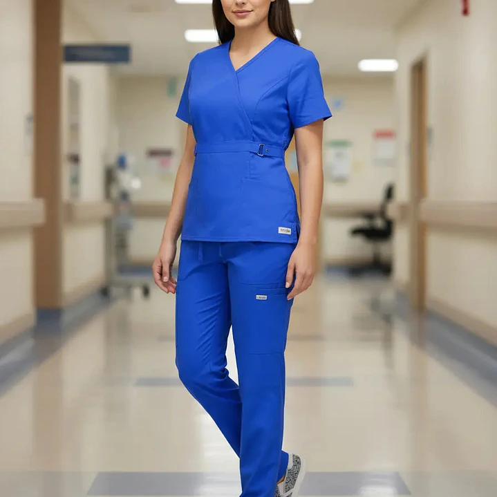 Conjunto Polera Y Pantalón Clinico Azul Real | Royal Blue 2