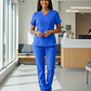 Conjunto Polera Y Pantalón Clinico Azul Real | Royal Blue - Miniatura 3