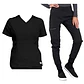 Conjunto Polera Y Pantalón Clinico Jogger Negro - Miniatura 2