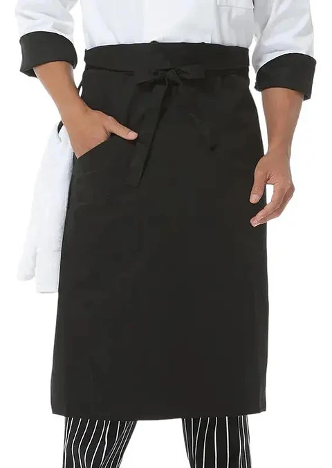 Pack 10 Mandiles Clásicos De Cocina O Salón Negro