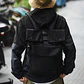 Mochila Urbana Negra Porta Notebook Hebilla Unisex - Miniatura 5