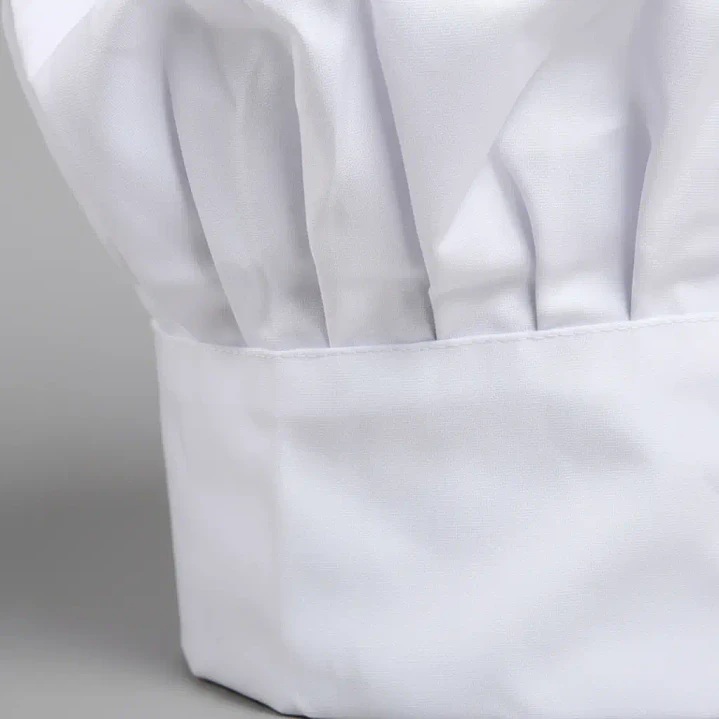 Pack 10 Gorros De Chef Tipo Champiñón Blanco 7