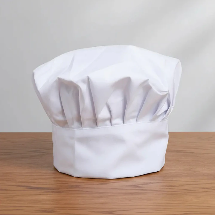 Pack 10 Gorros De Chef Tipo Champiñón Blanco 8