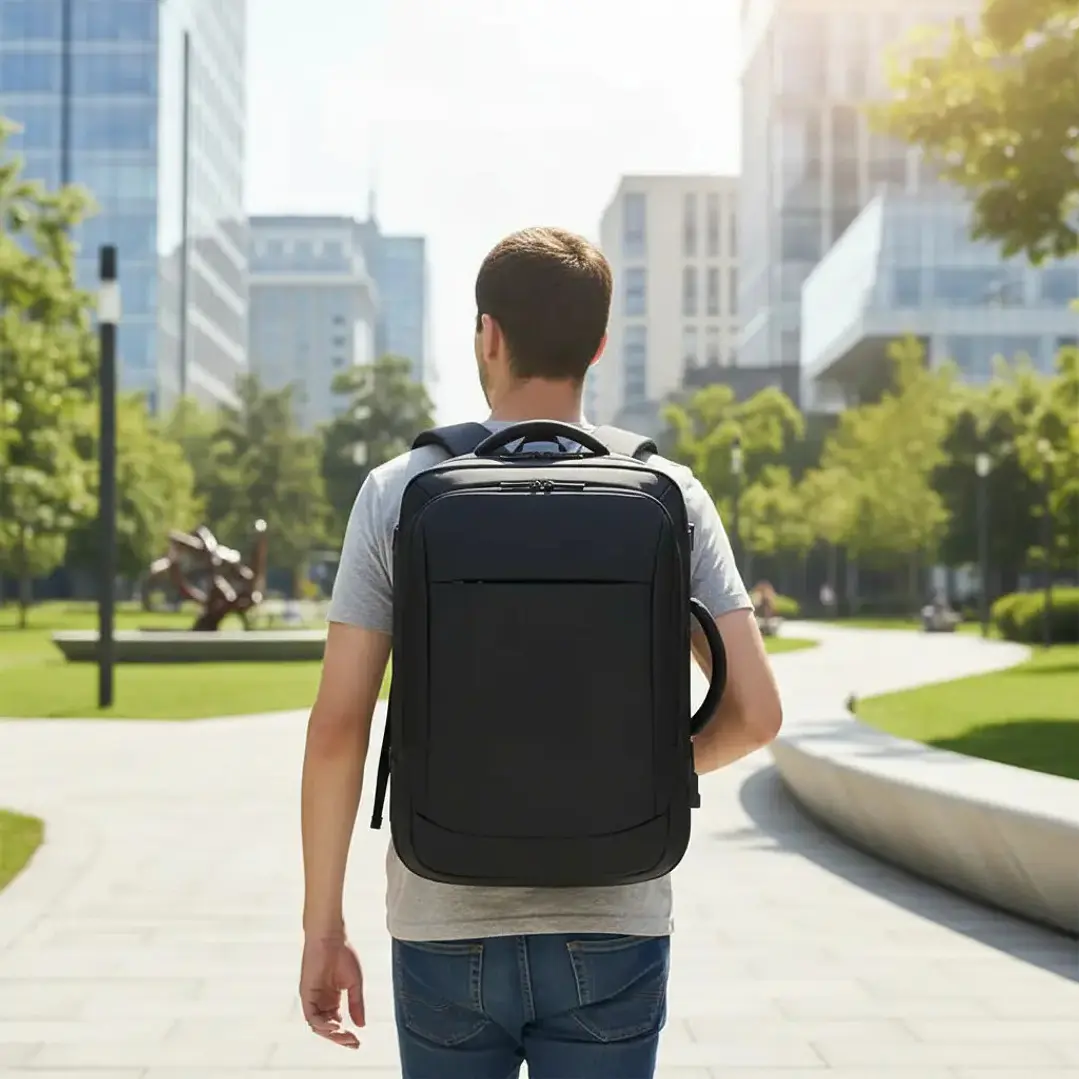 Mochila Maleta Antirrobo Impermeable Expansible 38l Usb 7